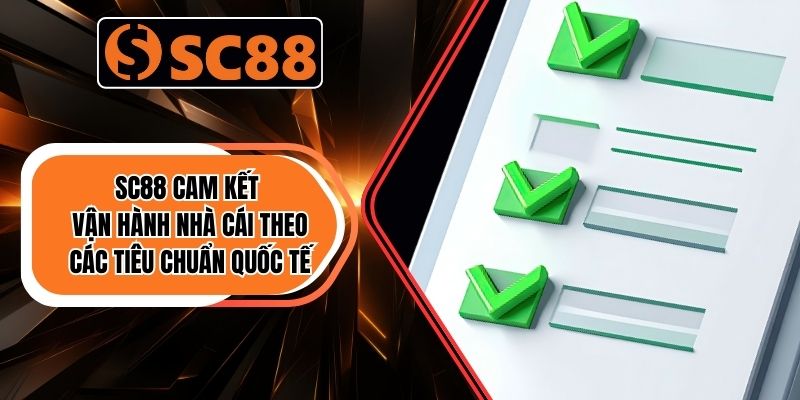SC88 cam kết vận hành nhà cái theo các tiêu chuẩn quốc tế nghiêm ngặt